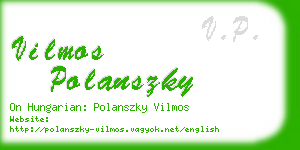 vilmos polanszky business card